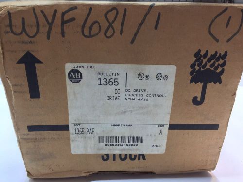 NEW! ALLEN-BRADLEY DC DRIVE 1365-PAF 1365PAF SERIES A