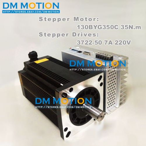 Three phase stepping motor set 130byg350c 35n.m driver 3722 - 50 stepper motor for sale