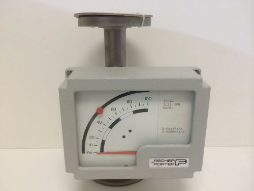 New fischer &amp; porter flow rate meter flowmeter d10a5471da 3.25gpm for sale