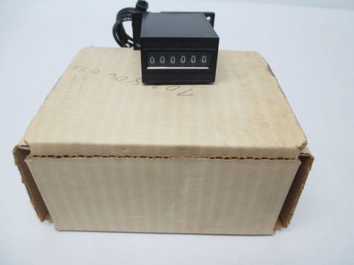 NEW DURANT 6-Y-41345-402-ME MINIATURE ELECTRIC COUNTER 24V-DC D276265