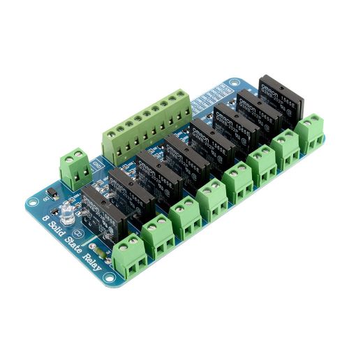 1pcs 250v 2a 8 channel omron g3mb-202p solid state relay module board for for sale