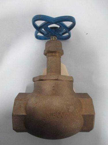 New nibco t-211-y 200 bronze threaded 2 in npt globe valve d268813 for sale