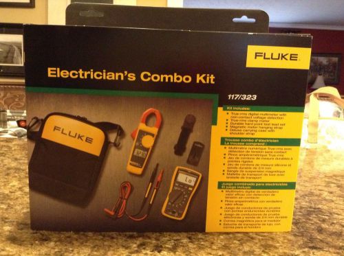 Fluke117/323-kit electricians multimeter combo kit, multimeter, clamp meter new! for sale