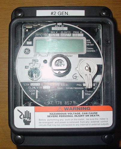 Ge phase3 electronic meter electricity es-3 km-901 718x005204 power 97 178 857 for sale