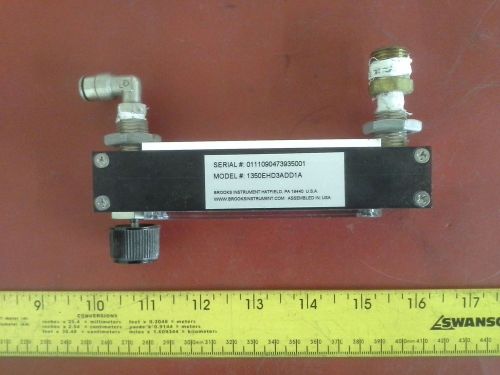 BROOKS INSTRUMENT 1350EHD3ADD1A SHO-RATE FLOWMETER USED