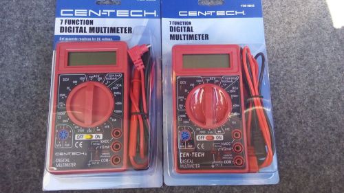 Two 2 digital multimeter ac-dc voltmeter amp-meter ohm-meter transistor testers for sale