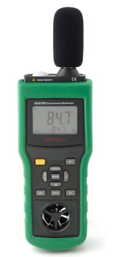 Handheld temperature humidity lux anemometer air flow cmm sound level meter 6in1 for sale