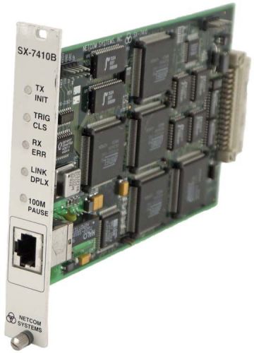 Spirent/netcom sx-7410b smartbits 10/100base-tx ethernet rj-45 smartcard module for sale
