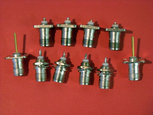 Tnc panel / bulkhead mount connectors 3 types / 10 total for sale