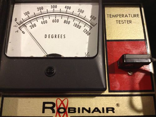 Robinair Temperature Tester #14243 0-600C or 1-1200 Farenheit WORKS!!!