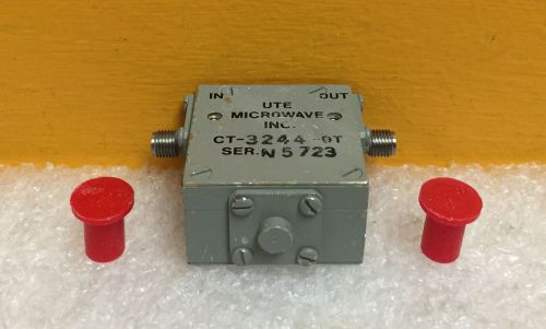 UTE Microwave Inc. CT-3244-0T 2.6 to 5.2 GHz, 20dB min iso, SMA Coaxial Isolator