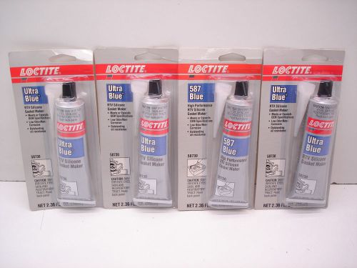 4 new tubes loctite 58730 ultra blue rtv silicone gasket maker 2.36fl / 70ml for sale