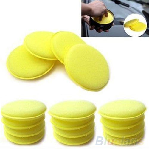 12x Waxing Polish Wax Foam Sponge Applicator Pads For Cars Vehicle Glass Clean