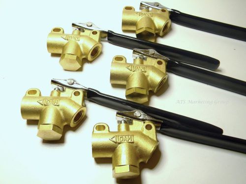Carpet Cleaning 1/4&#034; Brass Angle Valve for Wands Hoses (Set Of 5)