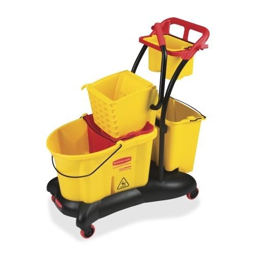 Rubbermaid wavebrake mop bucket/wringer system - 8.75 gal - yellow for sale