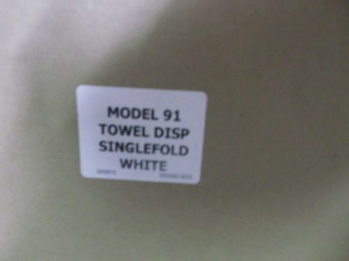 Palmer Fixture T91 WH Singlefold Towel Dispenser for Public Restrooms, White