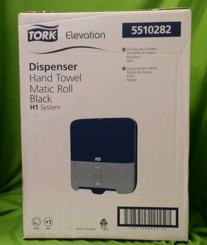 Tork elevation Dispenser Hand towel roll black H1 system 5510282 New NIB