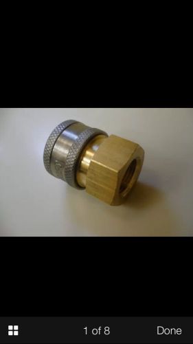 3 pk  3/8&#034; female brass pressure washer quick couplers 4500 psi for sale