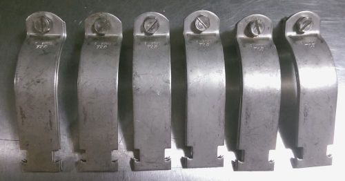 Lot of 6 New T&amp;B 3&#034; Stainless Steel Rigid Pipe Clamp for Unistrut Channel