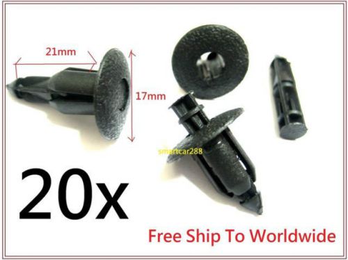 20x 8mm hole plastic rivet push fit panel trim clips for car door universal type for sale