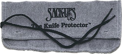 Sack ups ac802 6. holds six knives silicone treated gray cotton knife roll hold for sale