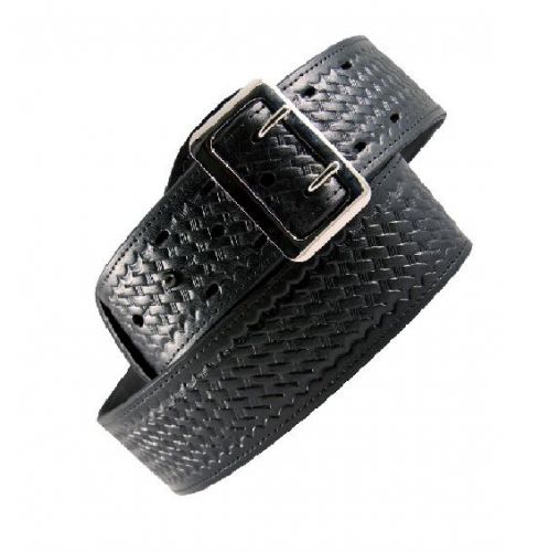 Boston leather 6501-3-44 black bw lined 2.25&#034; sam browne duty belt 44 for sale