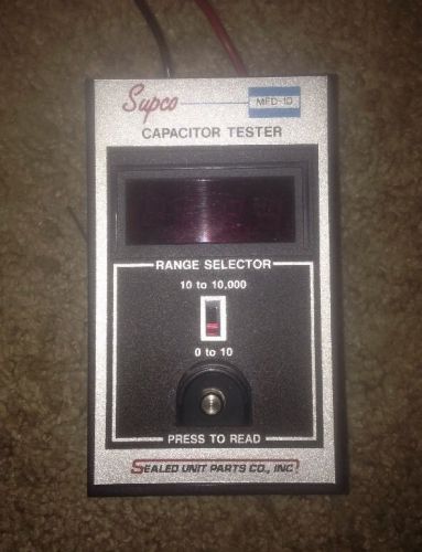 SUPCO MFD-10 CAPACITOR TESTER 0.01-10 / 10-10,000