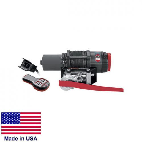 Winch - heavy duty - 12 volt dc - .9 hp - 3,000 lb cap  50 ft of 3/16&#034; synthetic for sale
