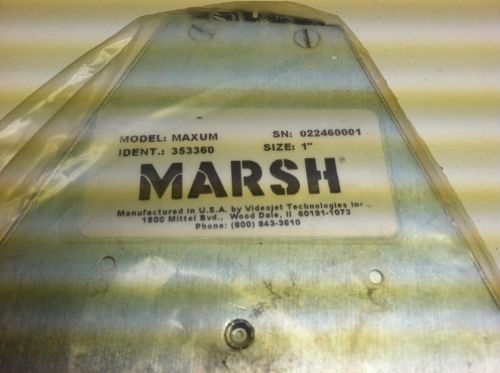 Marsh Maxum Print head size 1&#034; video Jet item # 353360 with mount