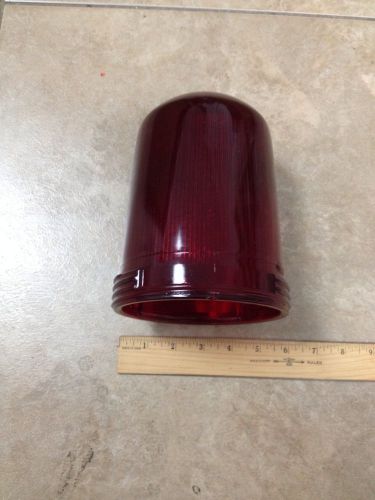 CROUSE-HINDS G27 RED GLASS GLOBE SAFETY EMERGENGY STOP