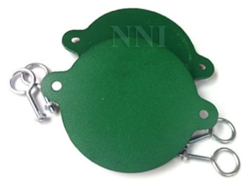 Fire Department Connection - FDC Breakable Caps Aluminum -3&#034; Green (Set of 2)