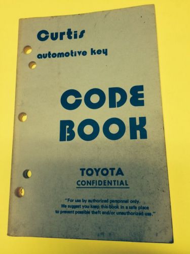 Curtis Automotive Code Book Toyota