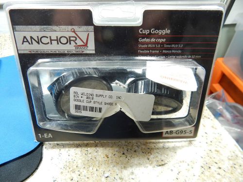 Anchor #AB-G95-5 Cup style welding/brazing Goggles Shade IRUV 5.0 Flexible Frame