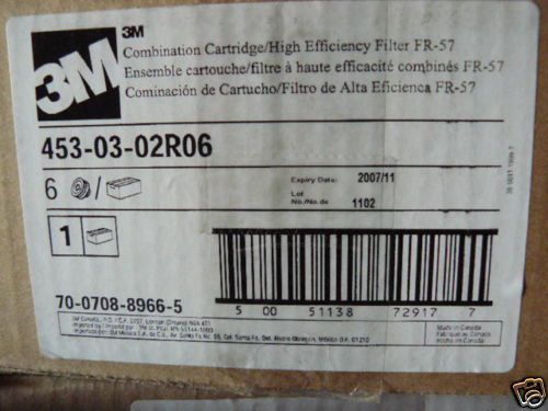 6 NEW RACAL 3M FR57 453-03-02R06 REPLACEMENT CARTRIDGE