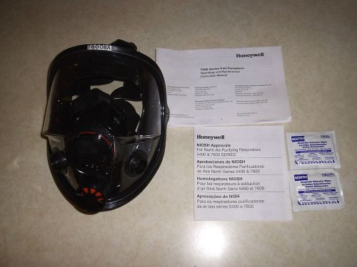 NORTH SAFETY 7600 SERIES FULL FACE RESPIRATOR NEW WITH INSTRUCTIONS? ORIG BOX