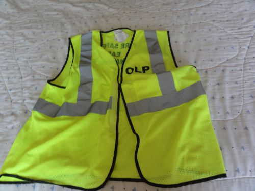 OCCULUX Safety Mesh Vest Yellow In Size L-XL 3m Scotch Reflective Grey Stripes