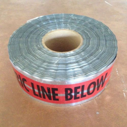 Electric Detectable Direct Burial  Warning Tape 1,000&#039;