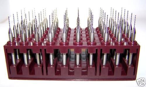 50 micro 0.65mm (.0256&#034;) printed circuit board drills for sale