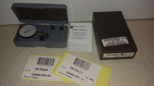 Brown &amp; sharpe 599-7023-6.0001&#034; bestest dial indicator for sale