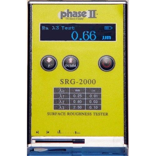 Phase ii portable surface roughness tester profilometer, #srg-2000 for sale