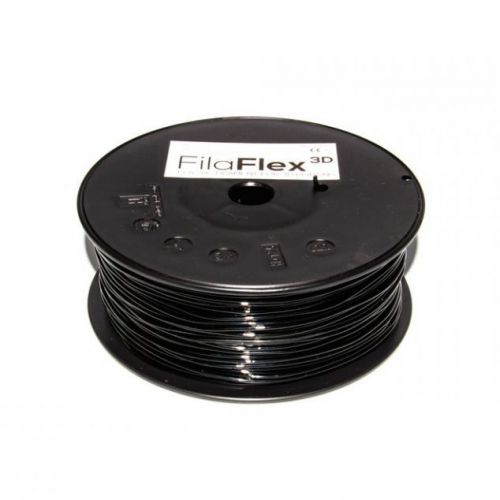 Black color Recreus FilaFlex flexible filament for 3D printing, 1.75mm 500g