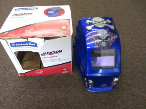 Jackson wh40 auto-darkening welding helmet nitro blue js# 3018230 kcp# 21931 for sale