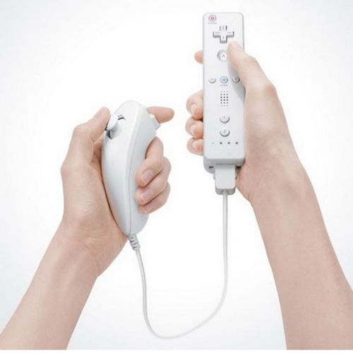 2015White Built in Motion Plus Remote Controller And Nunchuck For Nintendo Wii/U