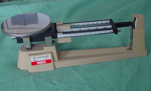 Vintage ohaus triple beam balance scale 2610g(5lb 2oz)700/800 series~sweet cond! for sale
