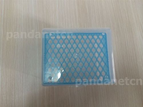 2*New blue  1ml Microliter  Pipettor Tips Rack Holder Box Case 100 Holes for Lab
