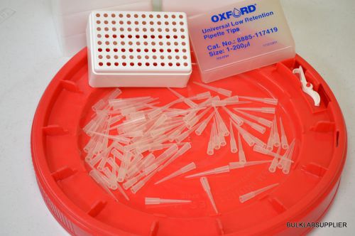 1-200 ul Universal Pipette Tips, Low Retention Racked Inserts 960/cs 8885-117419