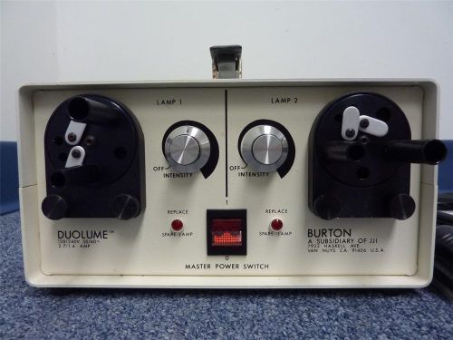 BURTON DUOLUME 1008822 Endoscope Instrument Fiber Optic Light Source