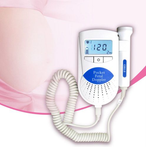 Contec pocket fetal doppler with 3mhz probe home use fhr built-in speaker fetus for sale