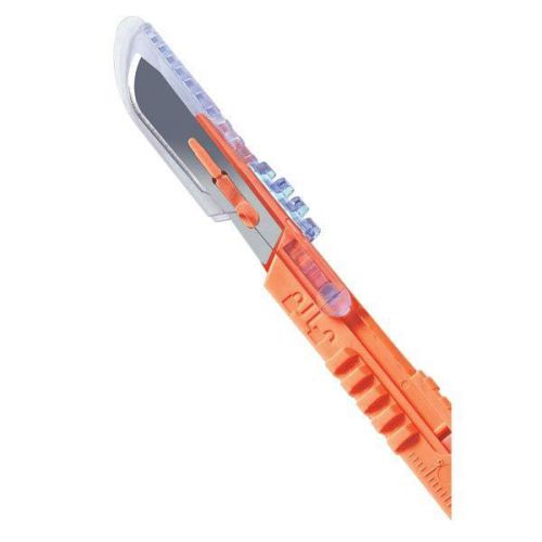 Stainless disposable safety scalpel - polymer coated  non-sterile  #60 100 pk for sale