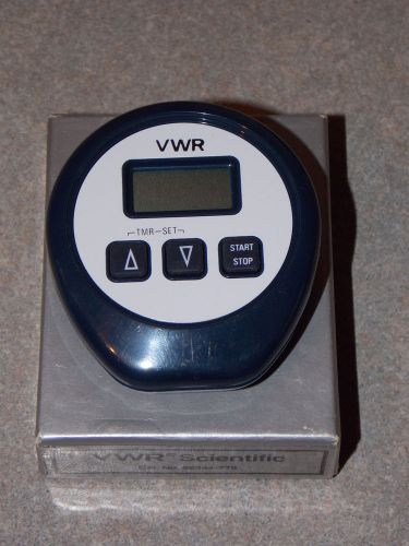 VWR MEMORY ALARM TIMER CAT #62344-778 TRACEABLE NO STAND *NEW IN BOX*